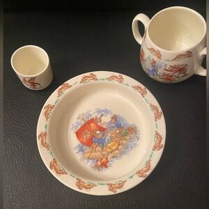 Royal Doulton Bunnykins three piece set